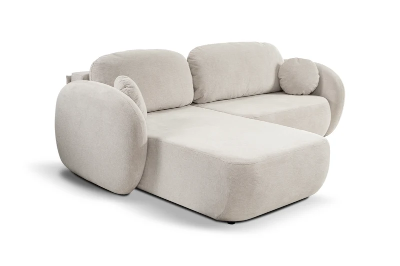 Divano letto angolare in tessuto cinigliato Madrid 248x174 cm