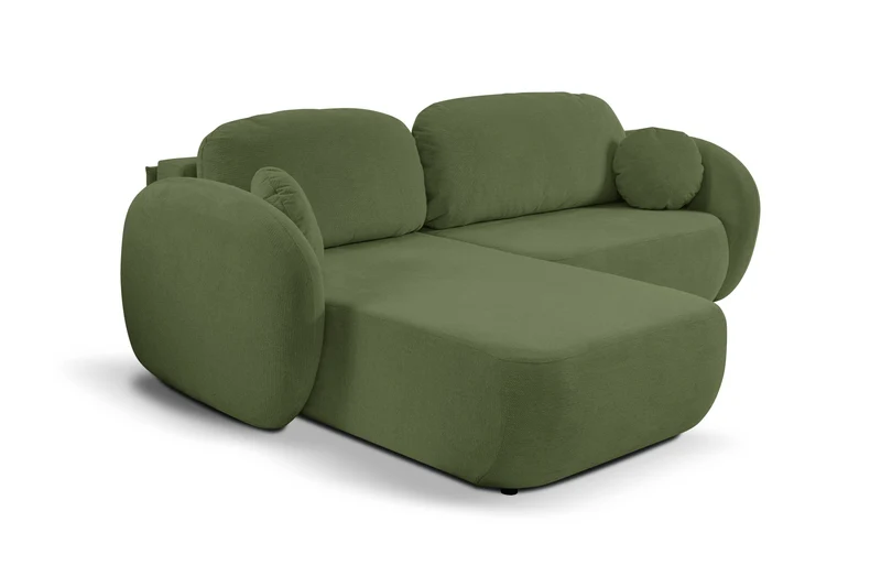 Divano letto angolare in tessuto cinigliato Madrid 248x174 cm