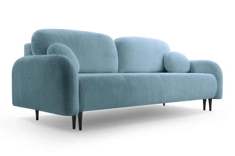 Divano letto in tessuto cannettato Tokyo 230x102 cm