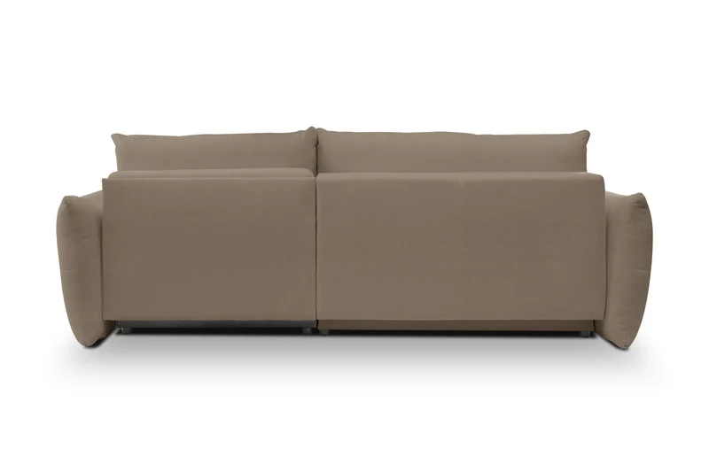 Divano letto angolare in tessuto cinigliato Dublino 257x111/177 cm