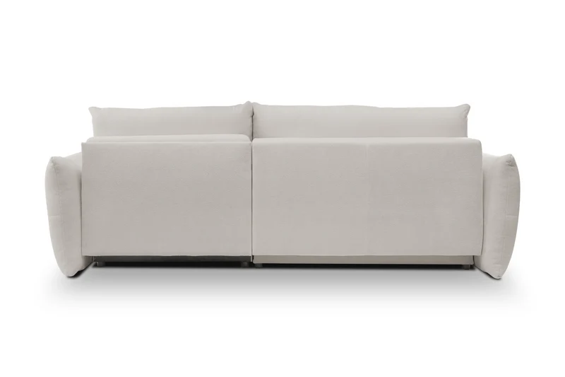 Divano letto angolare in tessuto cinigliato Dublino 257x111/177 cm