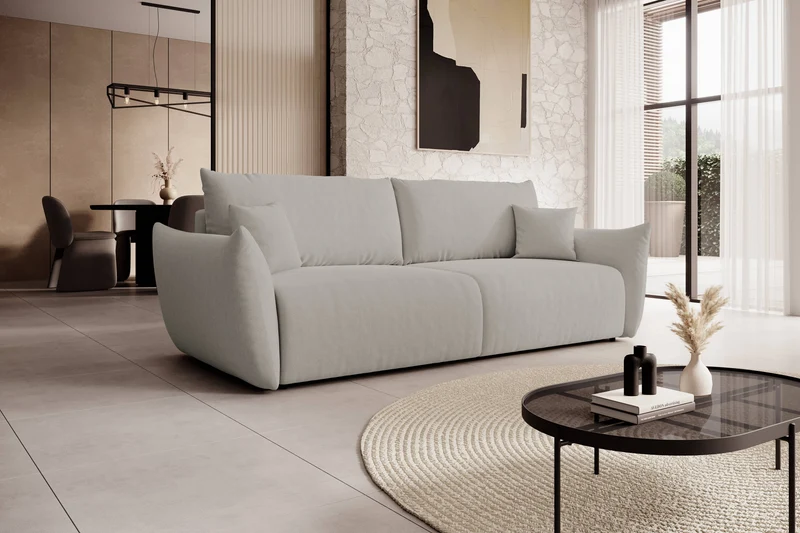 Divano letto in tessuto cinigliato Marsiglia 240x108/145 cm