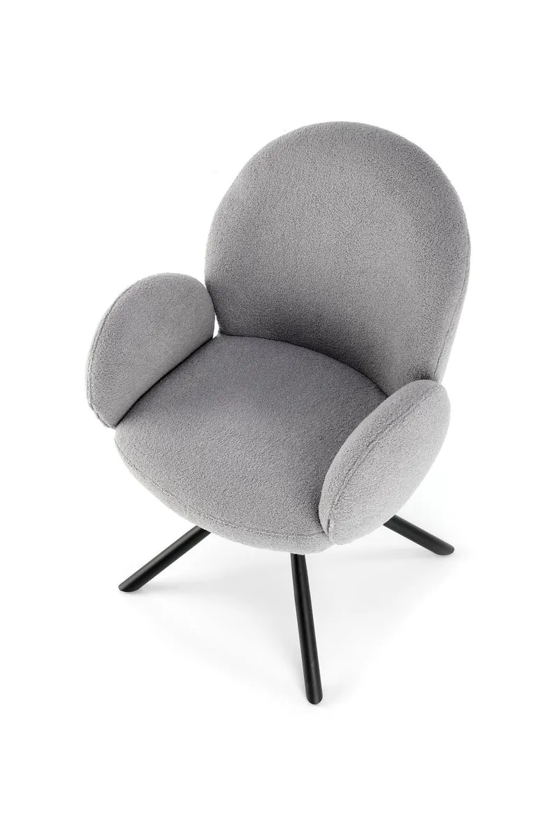 Sedia girevole in acciaio Spin 64x46 cm