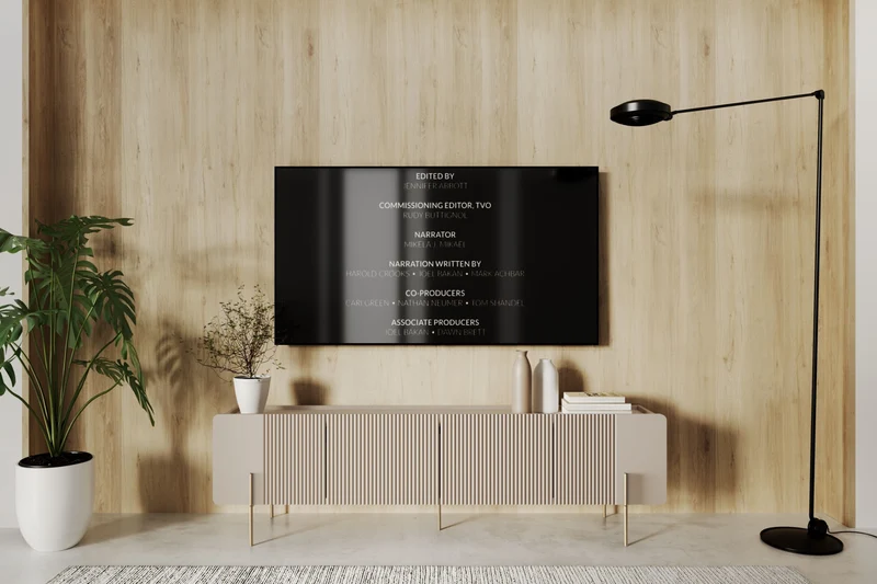 Mobile TV 2 ante 2 cassetti con piede in metallo Miami 200x57 cm