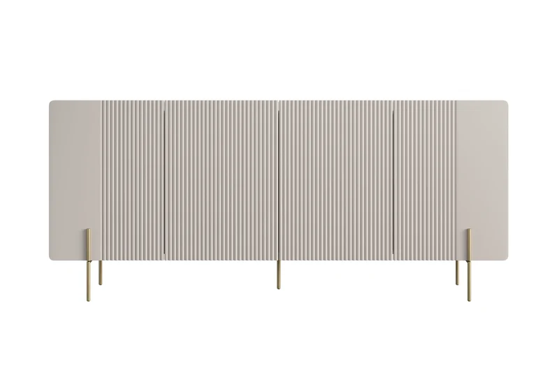 Madia 4 ante con piede in metallo Miami 200x87 cm