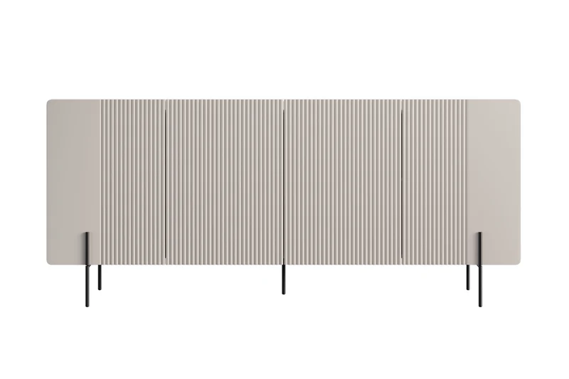 Madia 4 ante con piede in metallo Miami 200x87 cm
