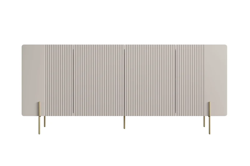 Madia 4 ante con piede in metallo Miami 200x87 cm