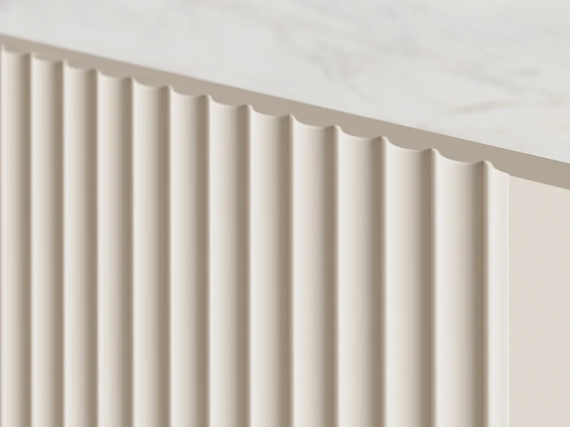 Tavolino 2 cassetti con piede in metallo Miami 100x40 cm