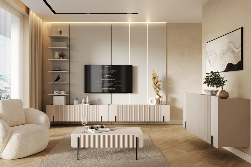 Tavolino 2 cassetti con piede in metallo Miami 100x40 cm