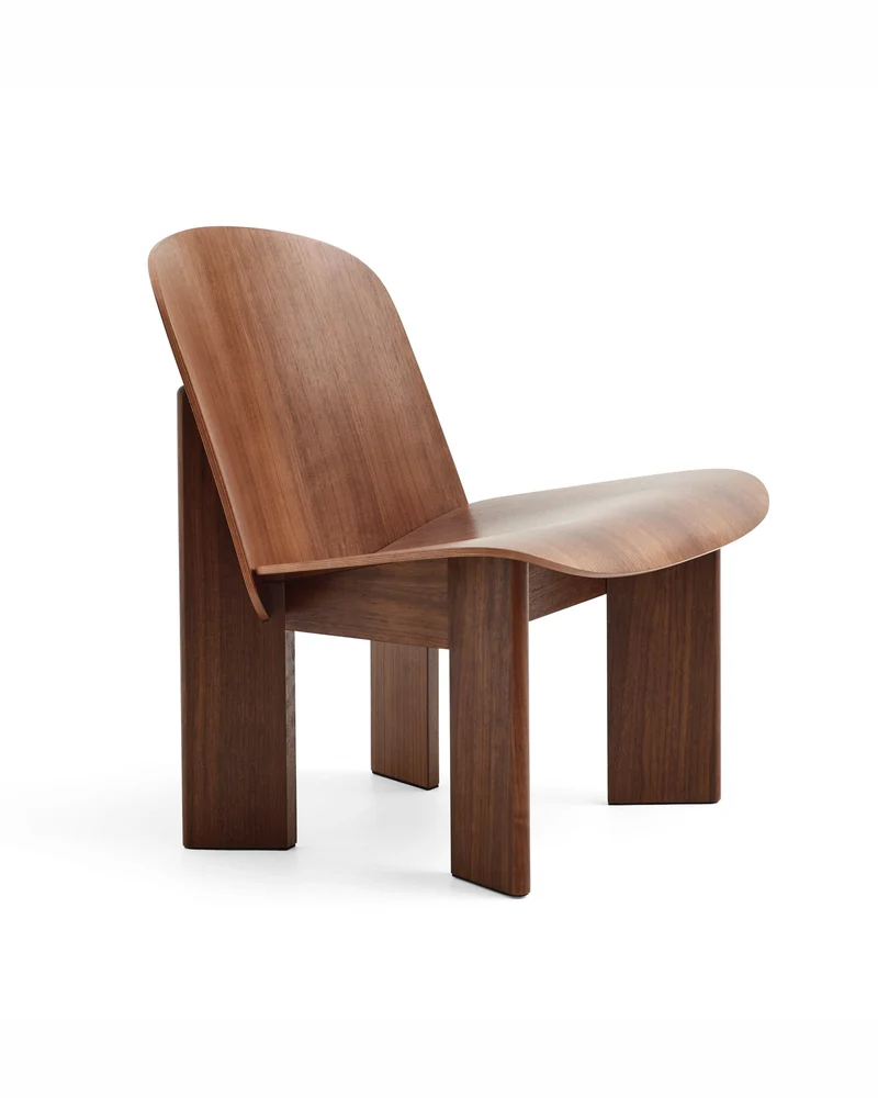Chisel Lounge Chair - Walnut