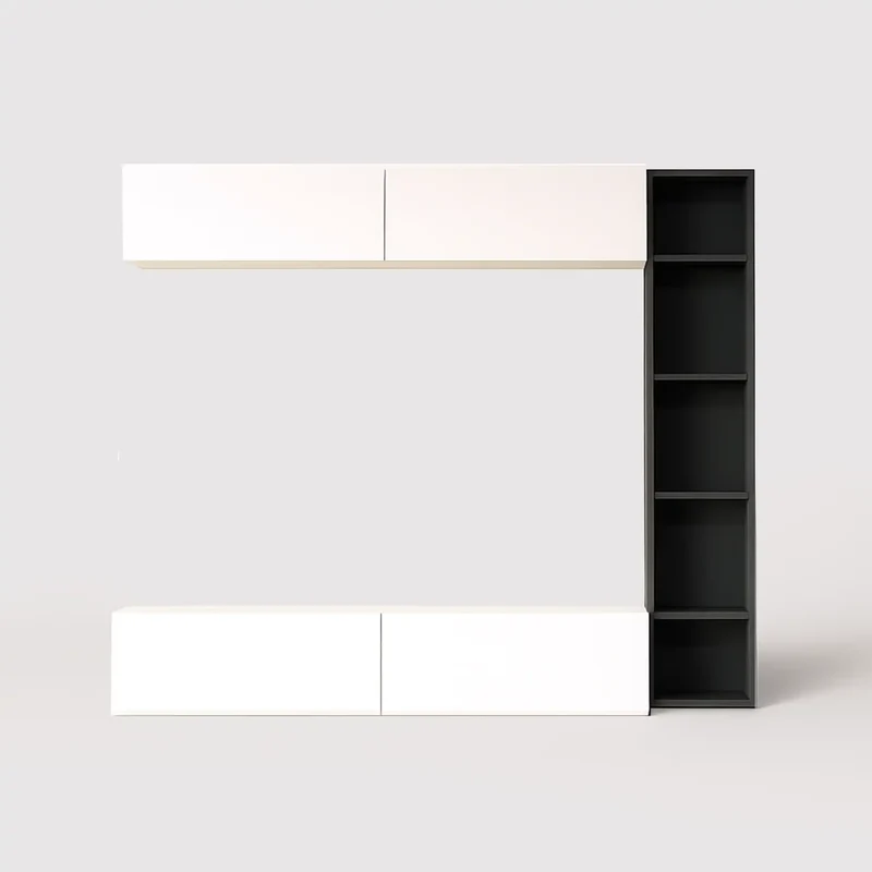 Tamael - Set 3 mobili pensili da salotto moderno
