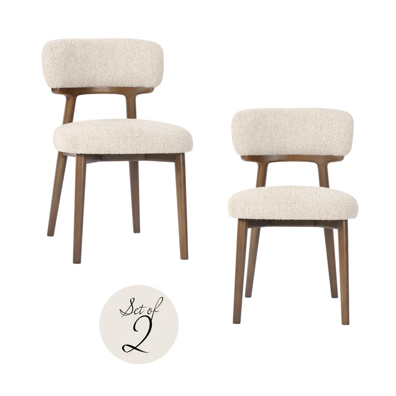 Richmond Interiors – Esszimmerstuhl Basker natural linear (2er-Set)