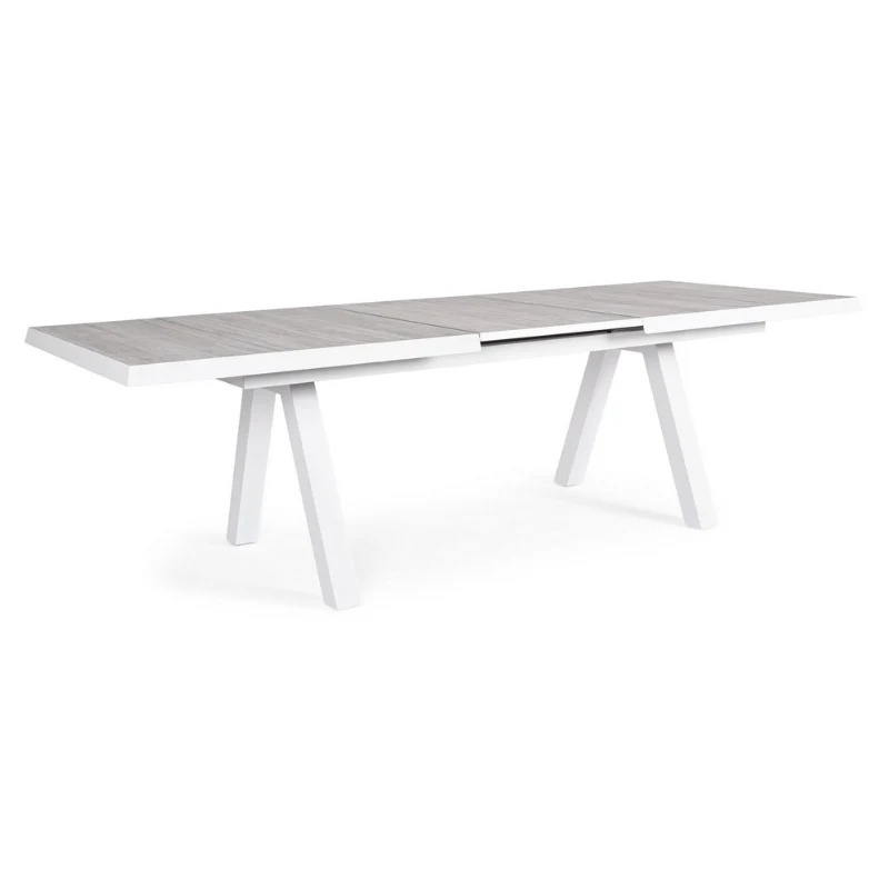 Tavolo da giardino allungabile con piano in ceramica 205/265 cm – Krion