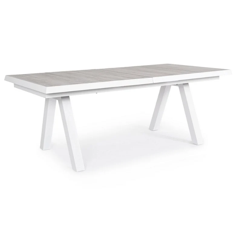 Tavolo da giardino allungabile con piano in ceramica 205/265 cm – Krion