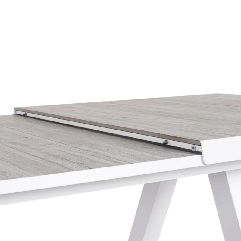 Tavolo da giardino allungabile con piano in ceramica 205/265 cm – Krion