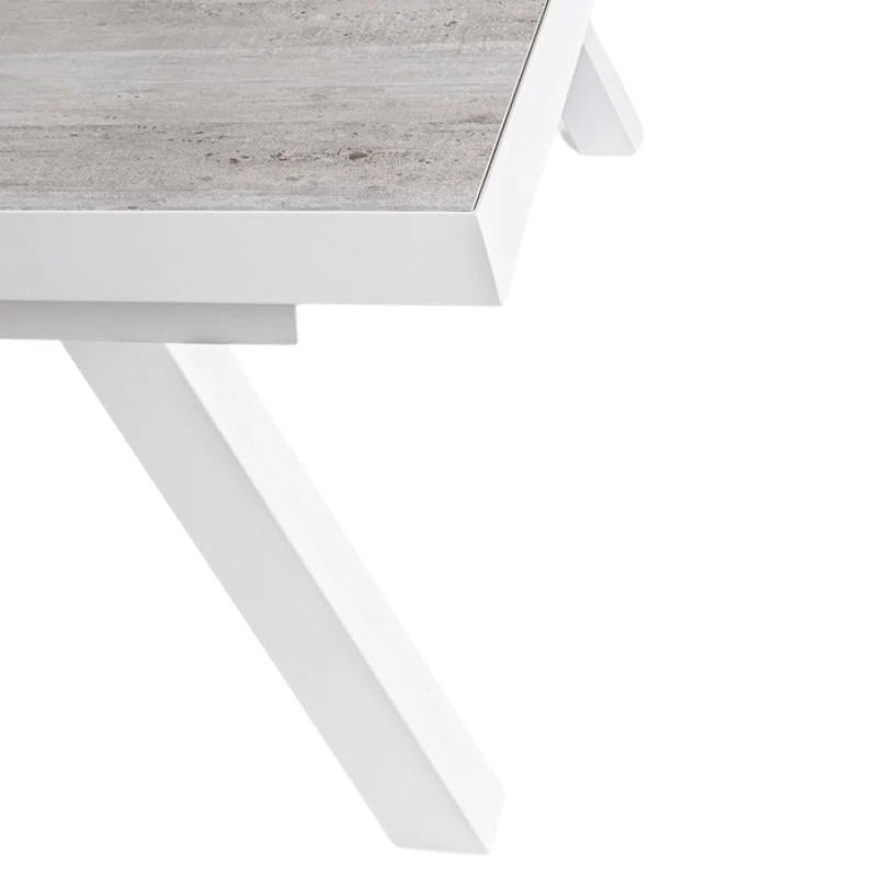 Tavolo da giardino allungabile con piano in ceramica 205/265 cm – Krion