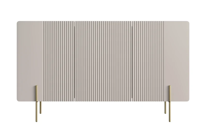 Madia 3 ante con piede in metallo Miami 150x87 cm