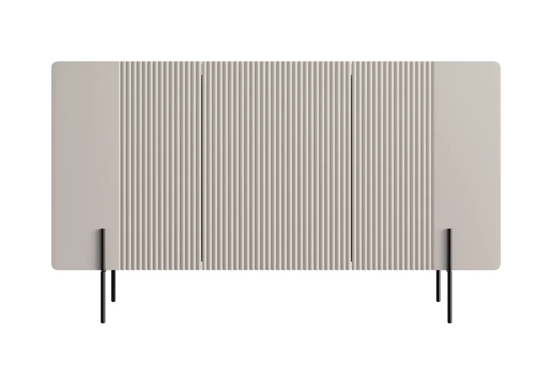 Madia 3 ante con piede in metallo Miami 150x87 cm