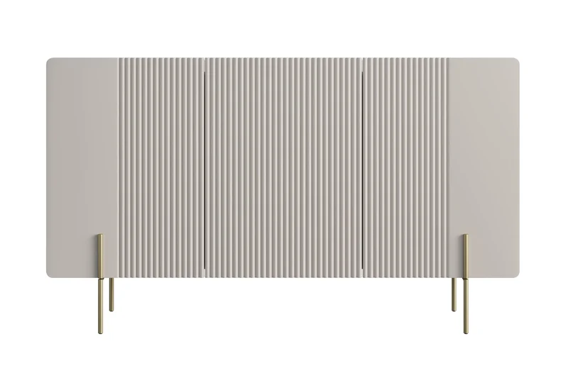 Madia 3 ante con piede in metallo Miami 150x87 cm