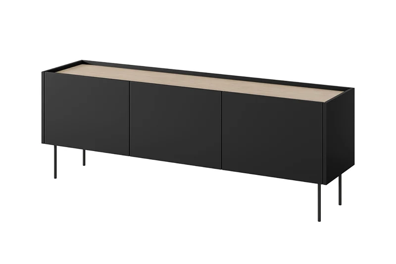 Mobile TV 3 ante con piede in metallo Mars 170x60 cm