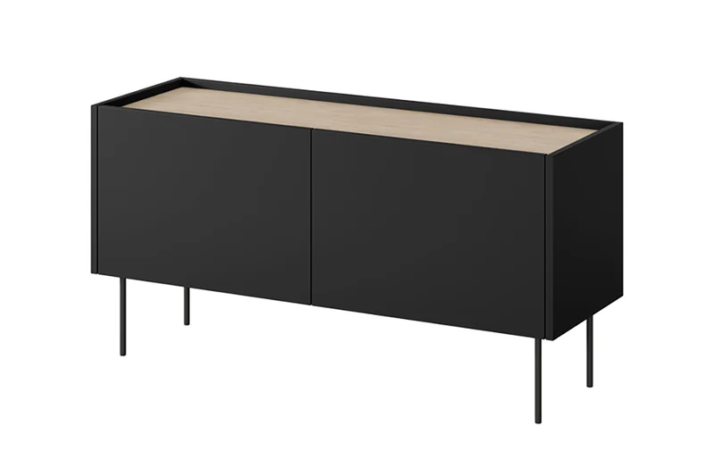Mobile TV 2 ante con piede in metallo Mars 120x60 cm