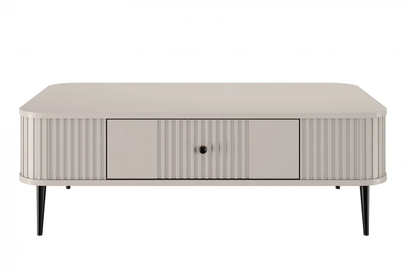 Tavolino 1 cassetto con piede in metallo Liberty 103x35 cm
