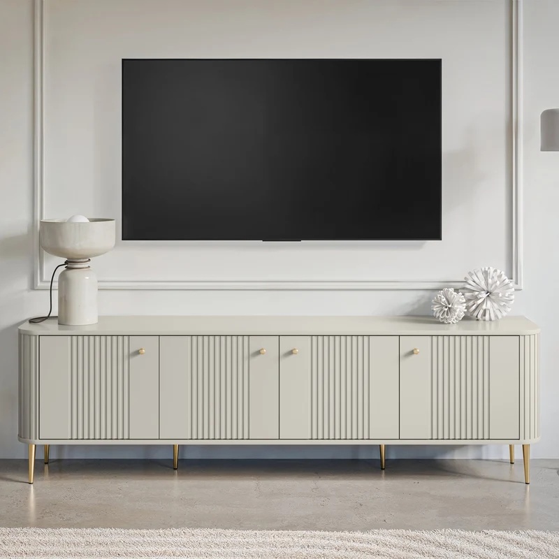 Mobile TV 4 ante con piede in metallo Liberty 187x51 cm