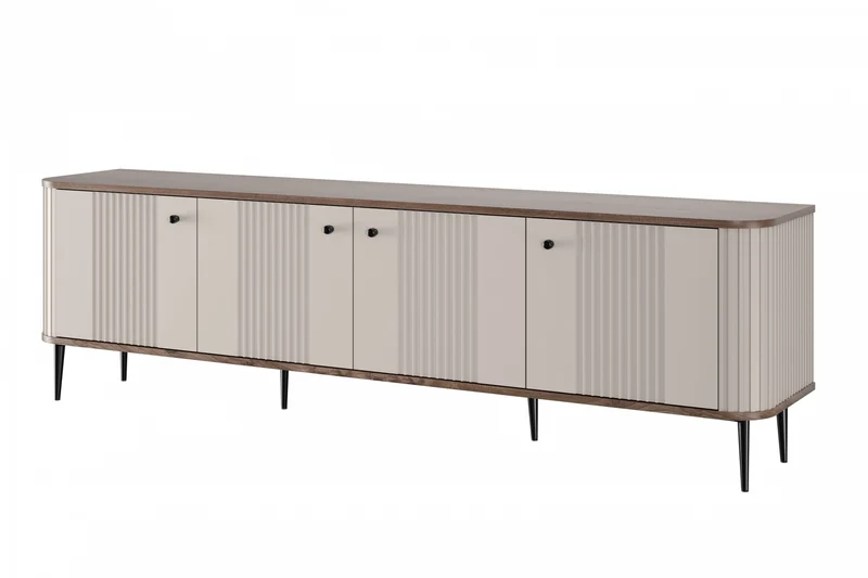 Mobile TV 4 ante con piede in metallo Liberty 187x51 cm