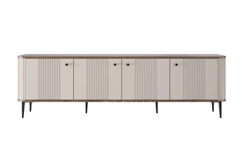 Mobile TV 4 ante con piede in metallo Liberty 187x51 cm