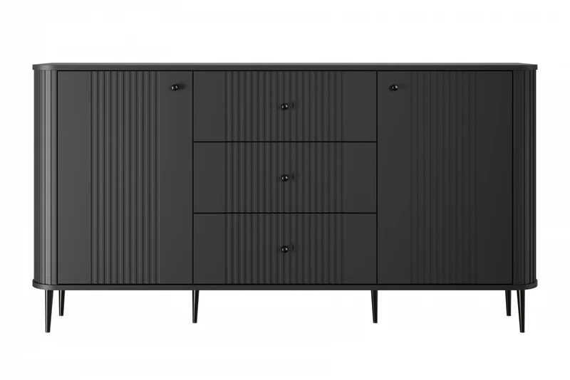 Madia 2 ante 3 cassetti con piede in metallo Liberty 160x85 cm