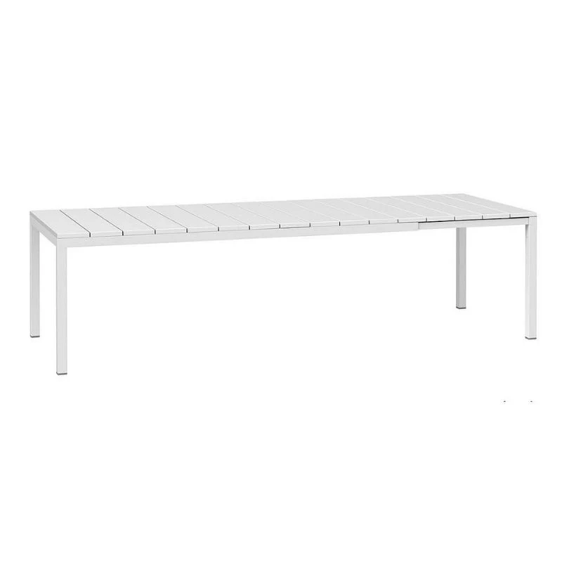 Tavolo da giardino allungabile in alluminio bianco 210/280 cm – Rio Alu