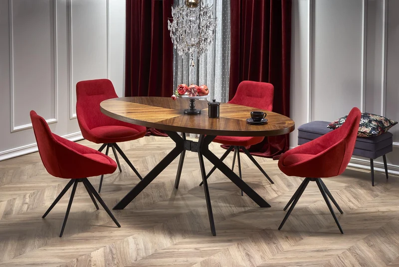 Tavolo rotondo per 4 persone rovere Zenith 170x76 cm