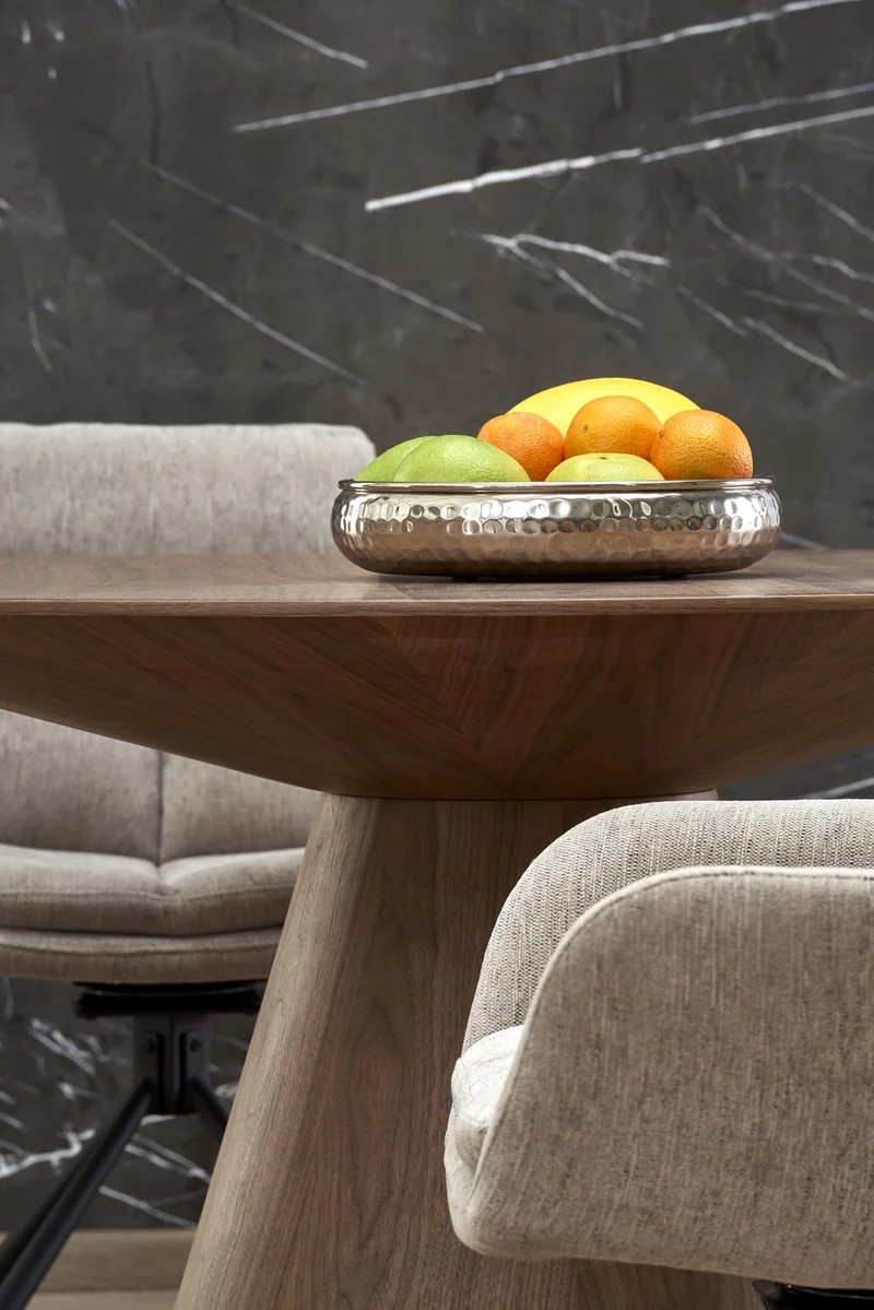 Tavolo rotondo per 4 persone rovere Topazio 136x78 cm