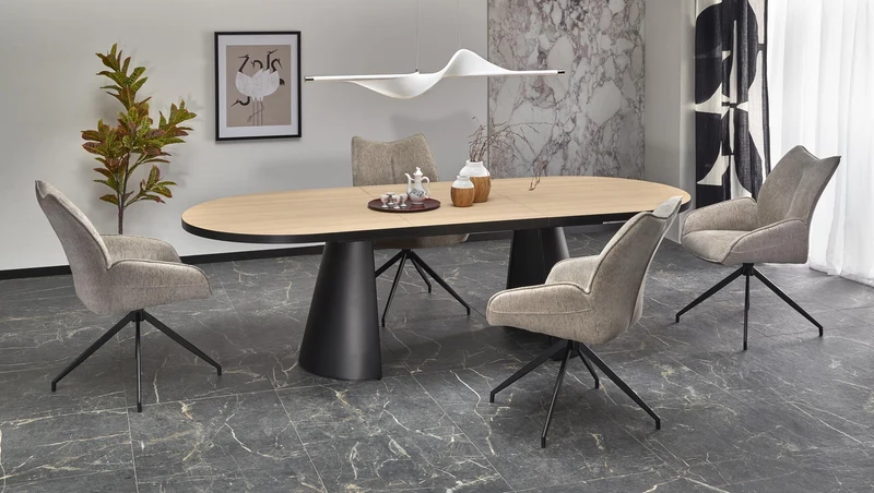 Tavolo allungabile per 6/8 persone marmo Nimbus 180/240x100 cm