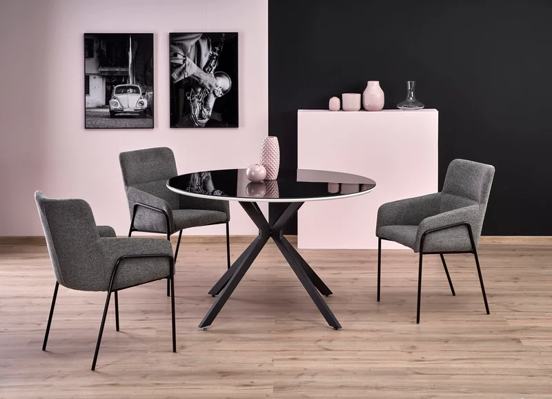 Tavolo rotondo per 4 persone rovere Parnaso 120x76 cm