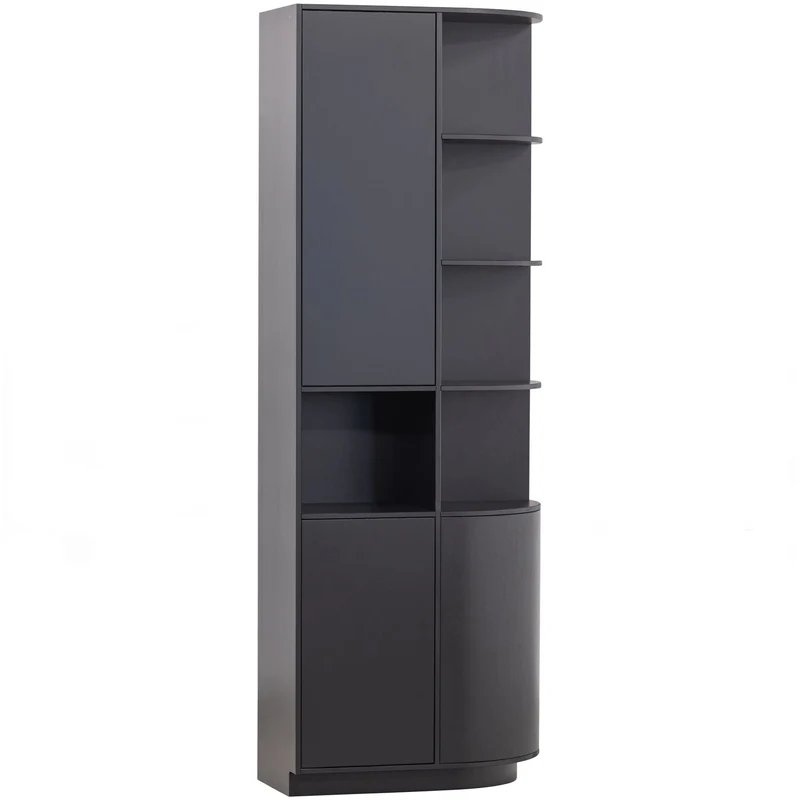 Credenza 2 ante in legno di pino nero Finca 210x78 cm