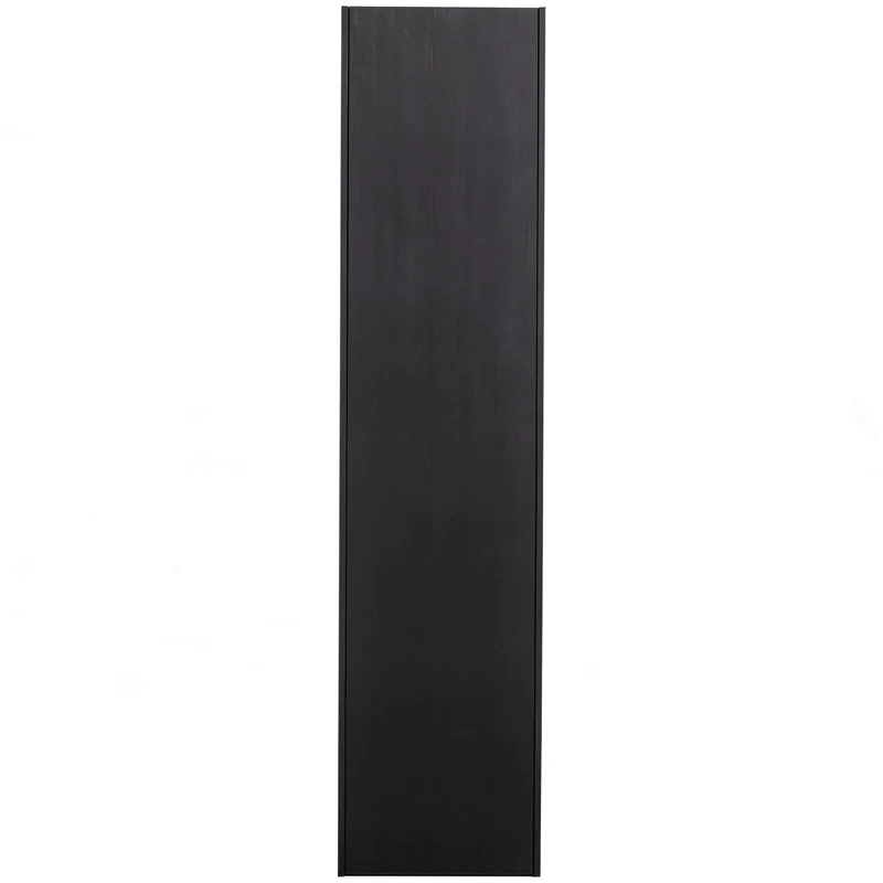 Credenza 1 anta in legno di pino nero opaco Teun 188x44 cm