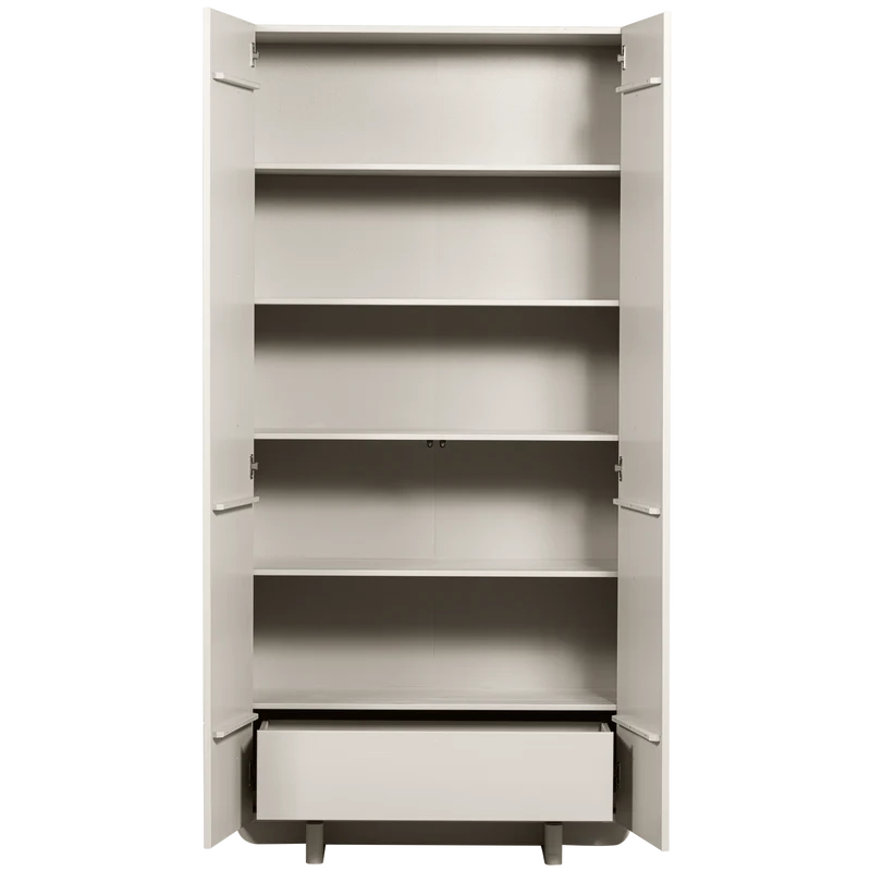 Credenza 2 ante 1 cassetto in legno di pino Basu 210x101 cm