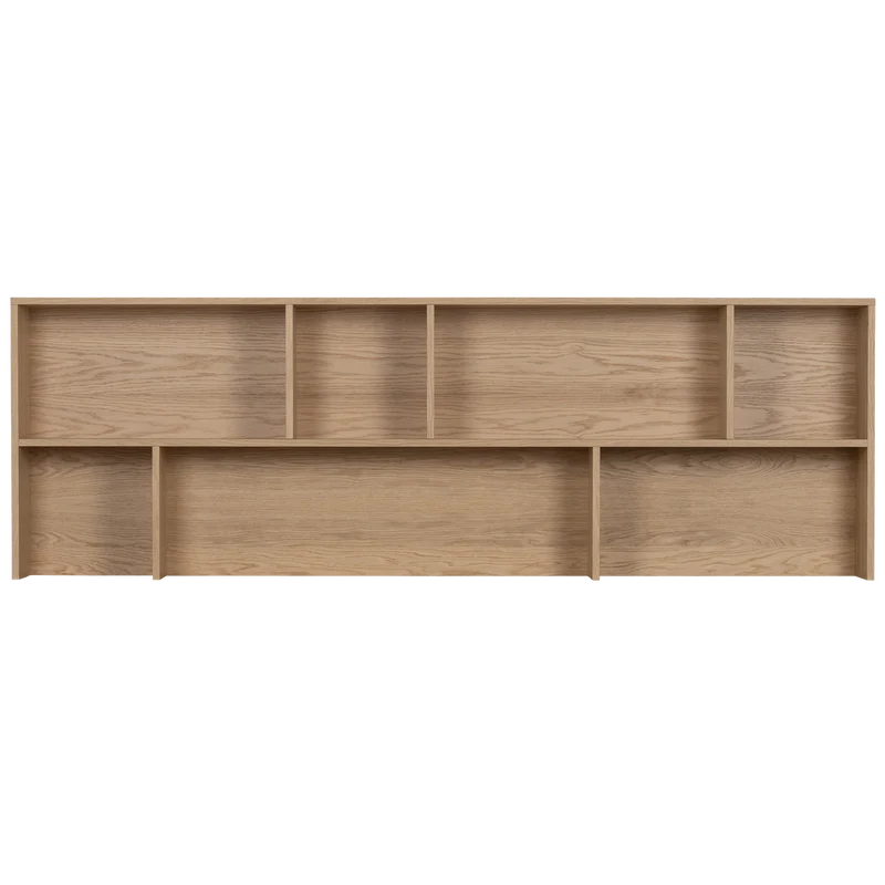 Credenza a giorno in legno di quercia New Gravure 65x200 cm