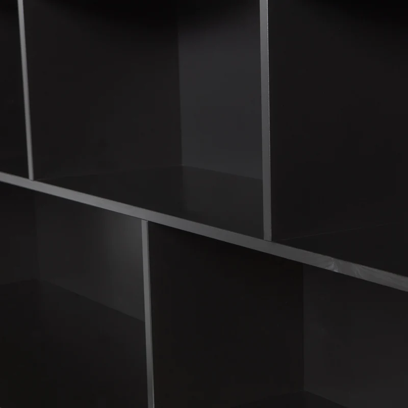 Credenza a giorno in legno di quercia New Gravure 65x200 cm