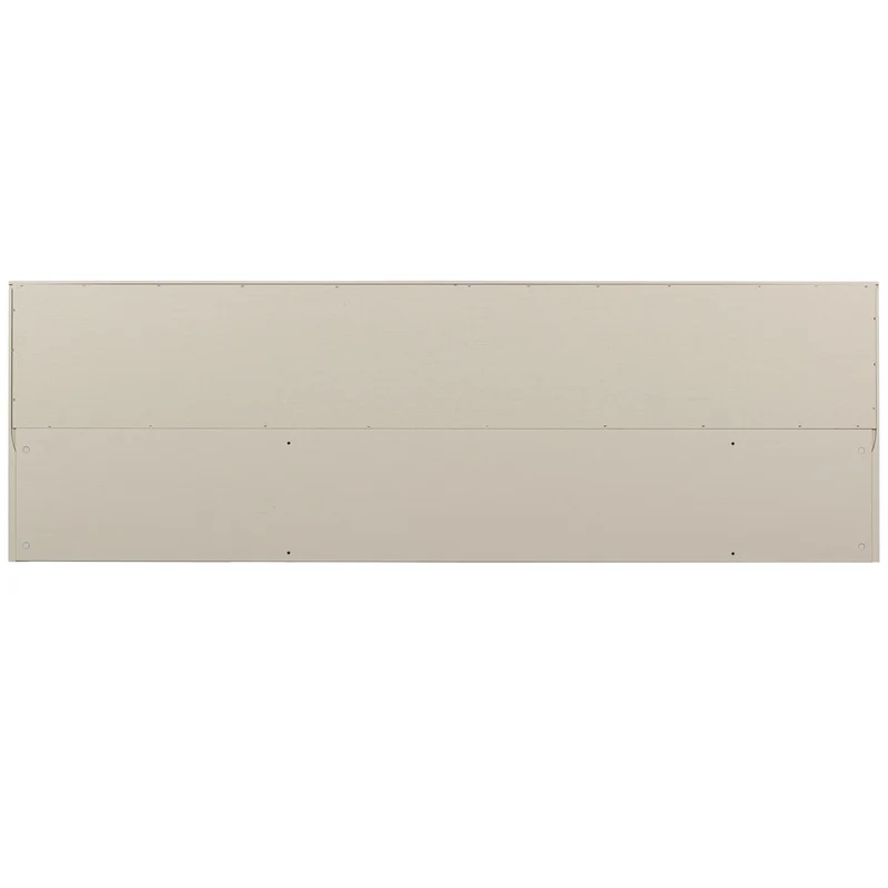 Credenza a giorno in legno di quercia New Gravure 65x200 cm