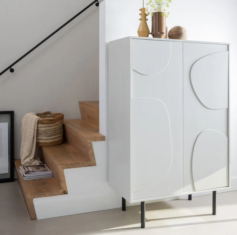 Credenza 2 ante in legno di pino Cadiz 135x85 cm