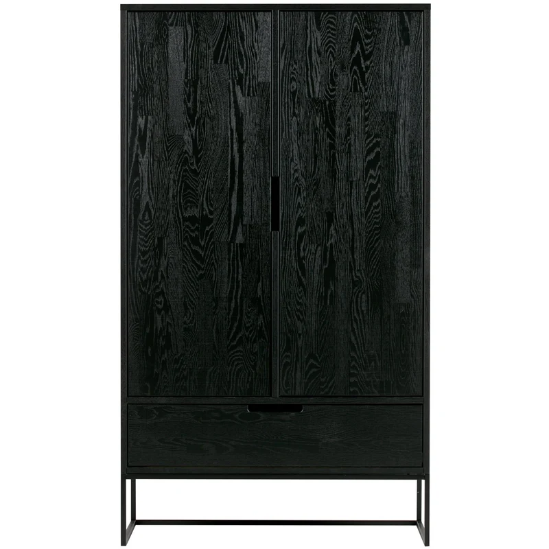 Credenza 2 ante 1 cassetto in legno di frassino Silas 149x85 cm