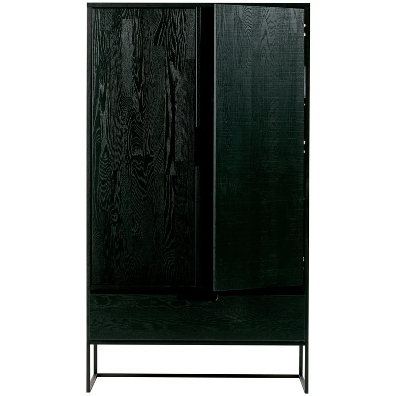 Credenza 2 ante 1 cassetto in legno di frassino Silas 149x85 cm