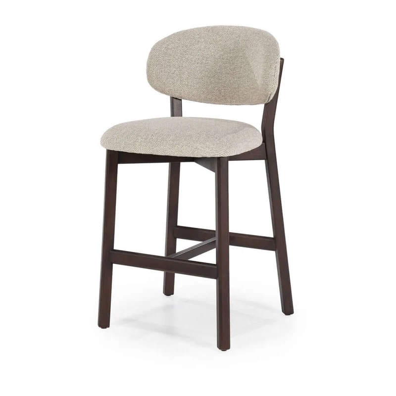 Eleonora Barstuhl Mikky Dunkelbraun - Taupe SH 68,5 cm