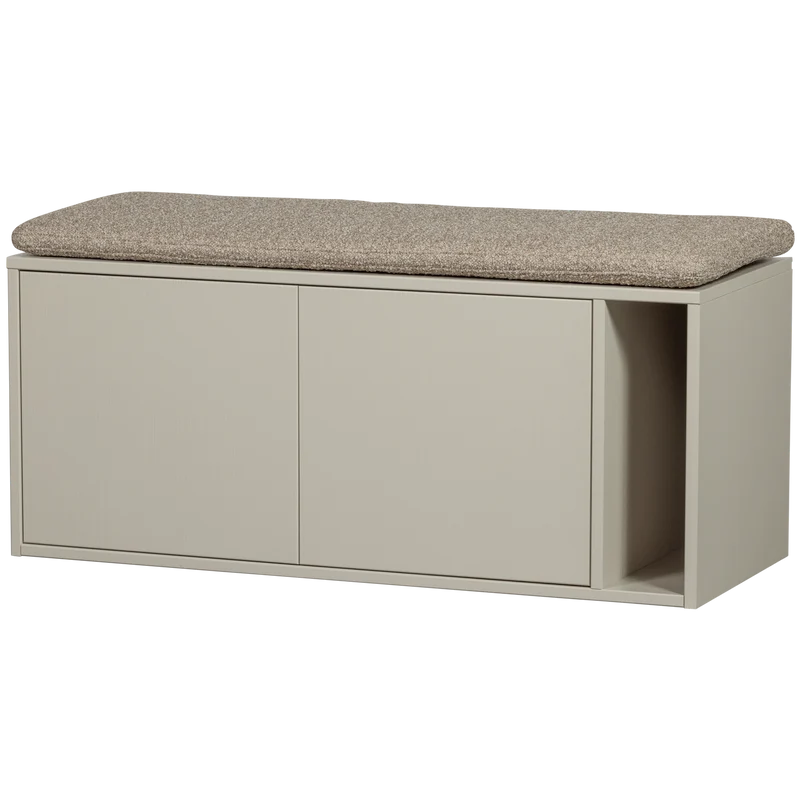 Panca/mobile TV 2 ante in legno di pino Settle Down 108x44 cm