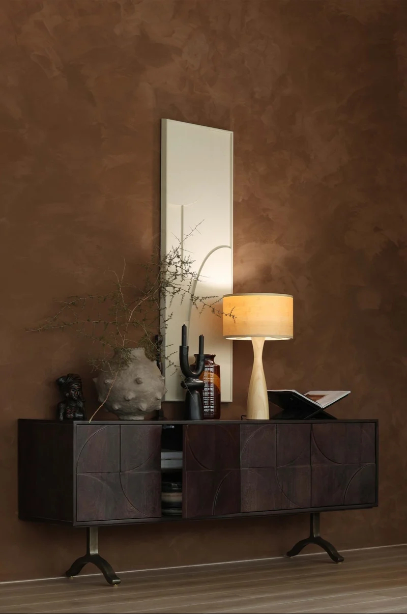 Madia 4 ante 1 cassetto in legno di mango Draw 70x180 cm