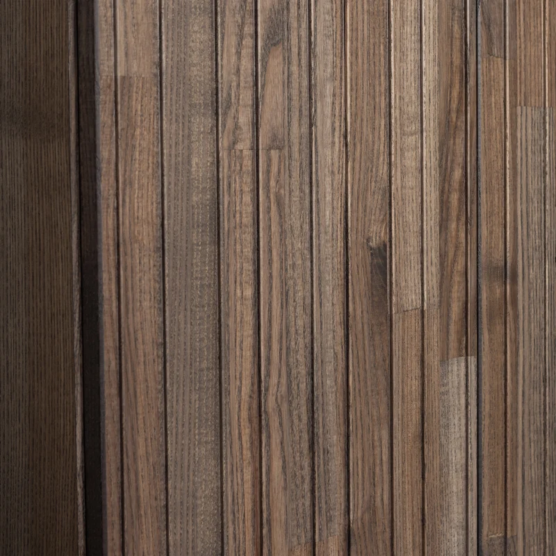 Credenza 2 ante 1 cassetto in legno di frassino New Gravure 210x60 cm