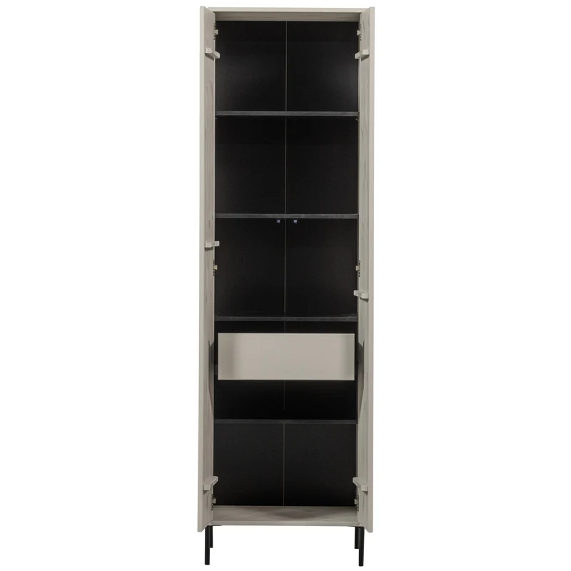 Credenza 2 ante 1 cassetto in legno di frassino New Gravure 210x60 cm