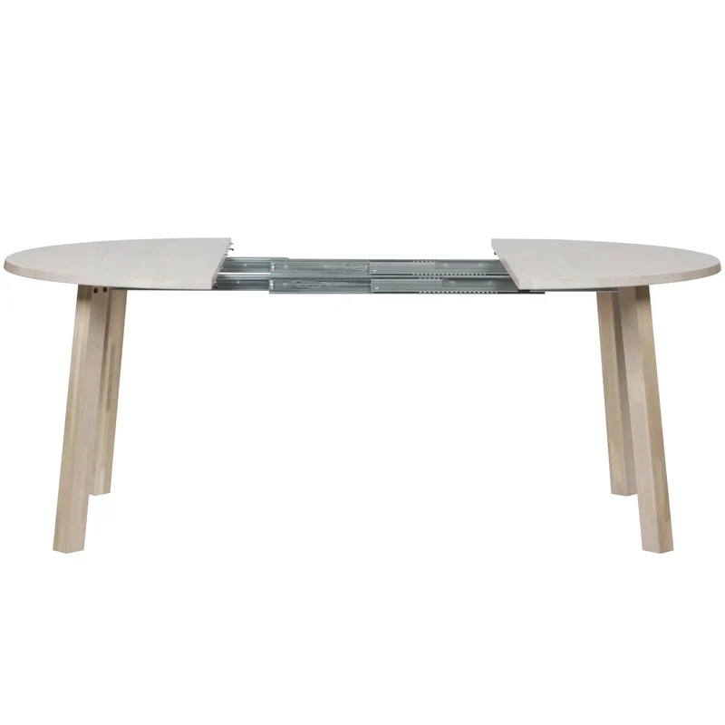 Tavolo da pranzo rotondo allungabile in rovere Tavo 75x120 cm